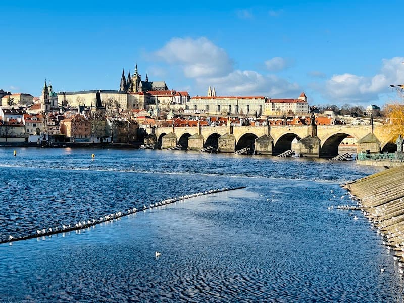 Charles Bridge and Vltava Riverside Walk