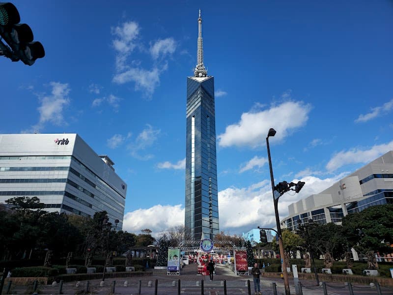 Fukuoka Tower & Momochi Seaside Park Sunset