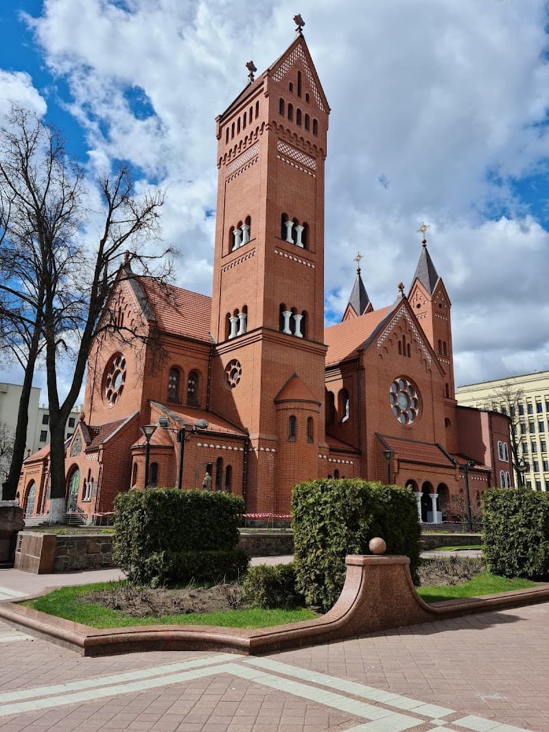 Independence Square & Red Church (Church of Saints Simon and Helena)