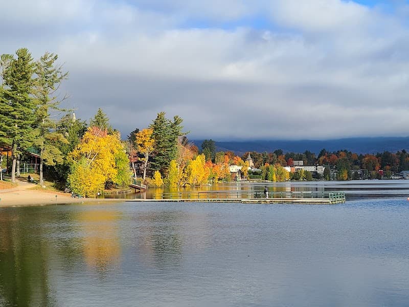 Lake Placid Public Beach Area