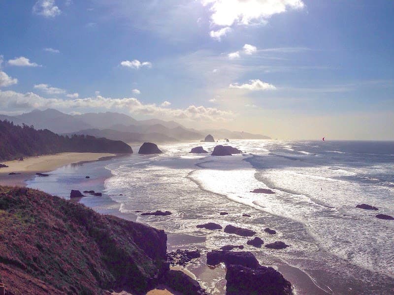 Long Beach Walk Toward Chapman Point