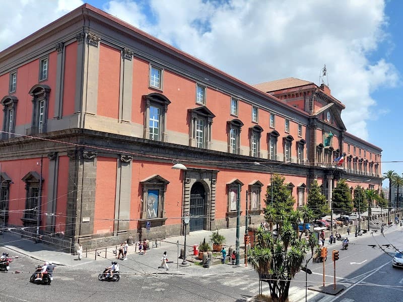 Naples National Archaeological Museum (external focus & nearby art)