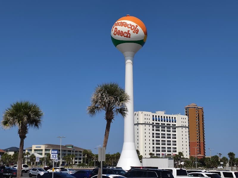 Pensacola Beach Boardwalk and Gulfside Beach