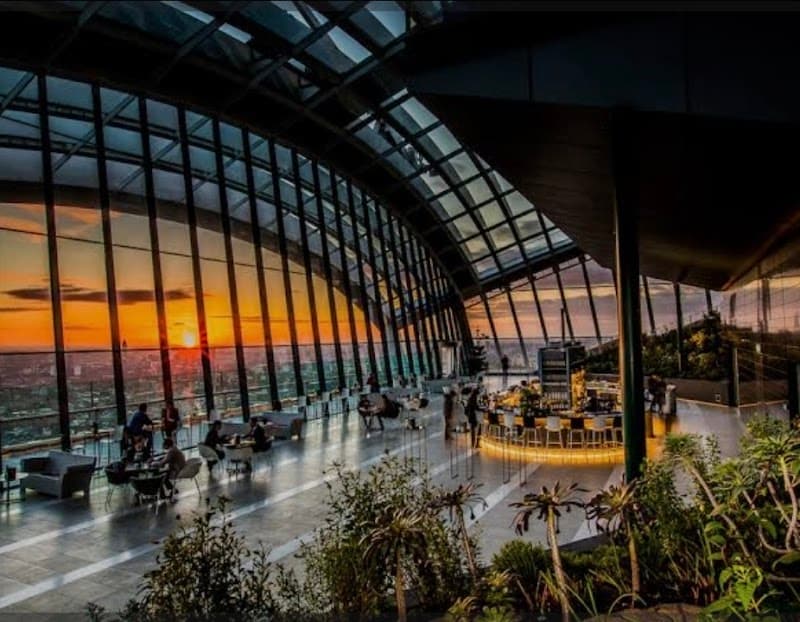 Sunset or Nighttime at the Sky Garden
