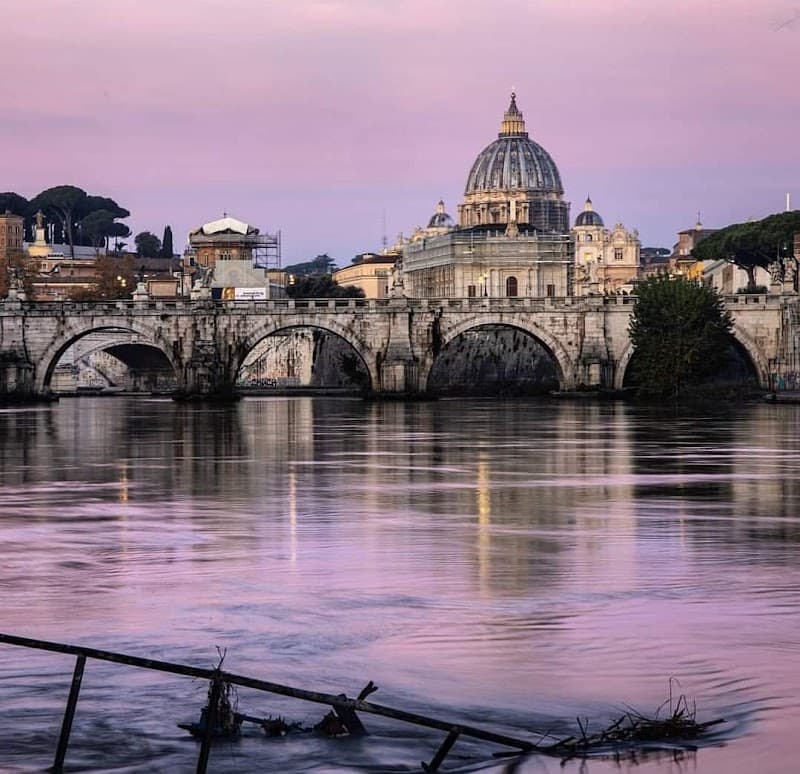 Tiber River Sunrise Walk